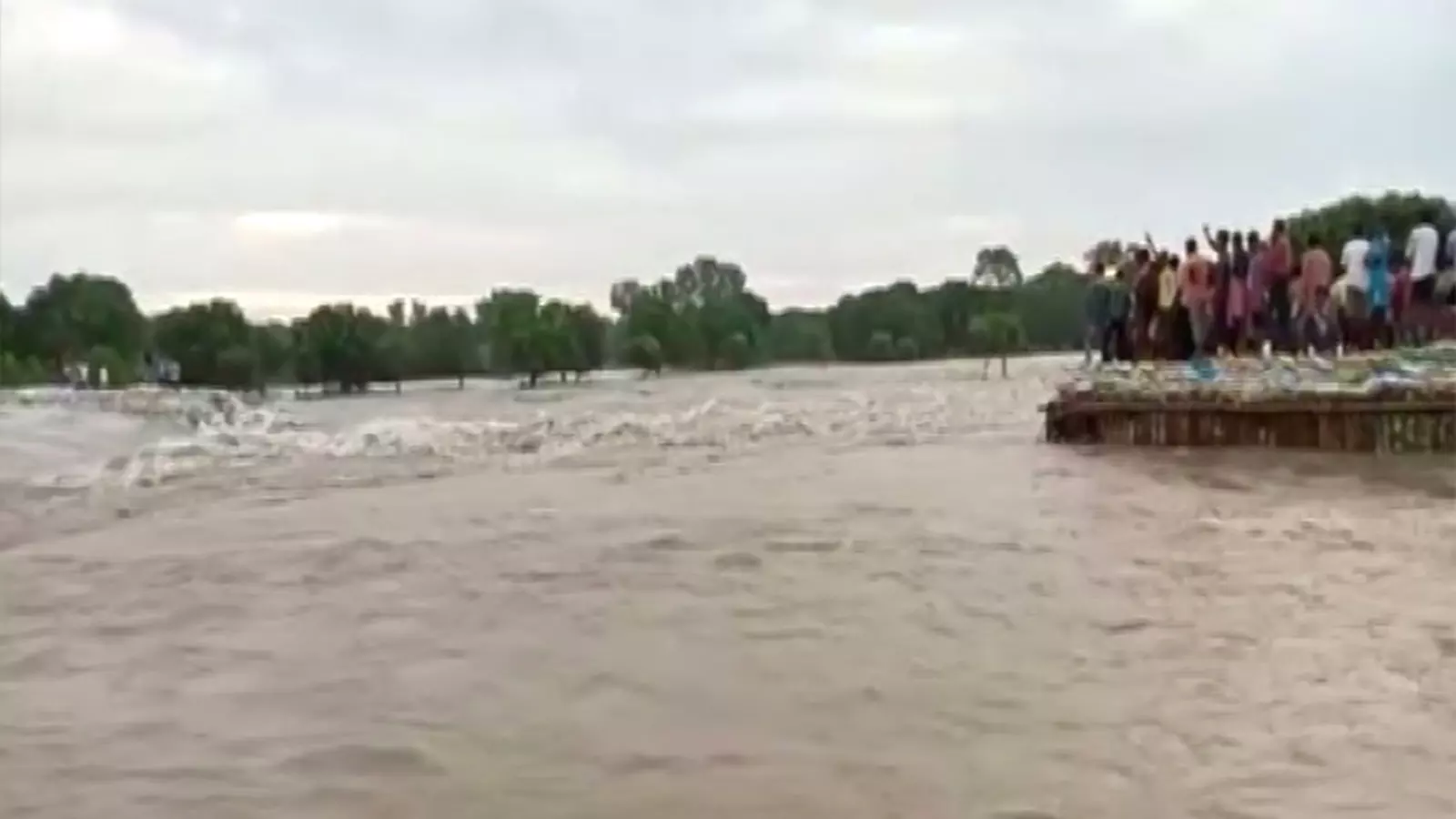 The flooded Fulahar in Malda district of Bengal.