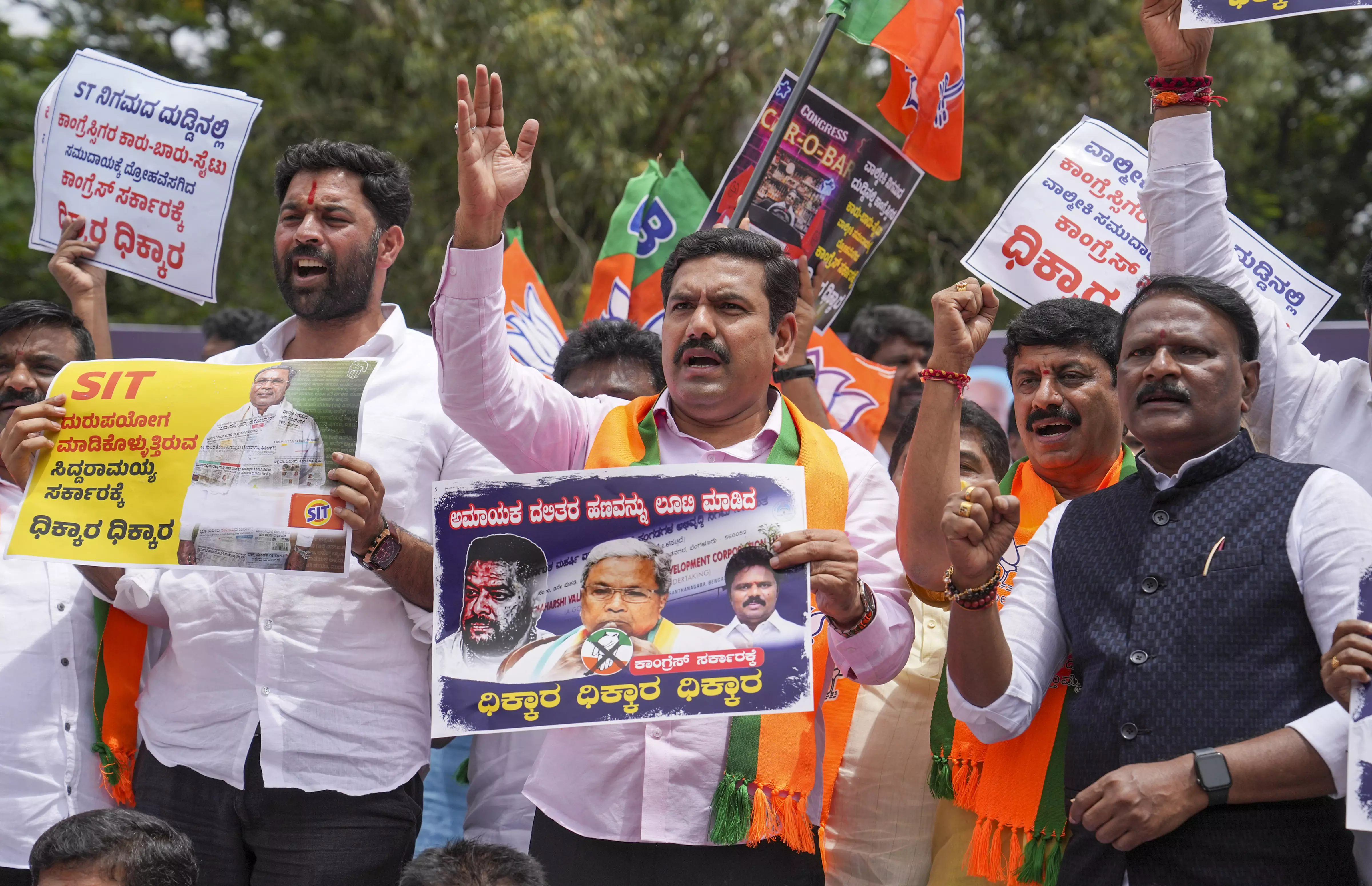 Karnataka: BJP-JD(S) to hold weeklong protest march against scams