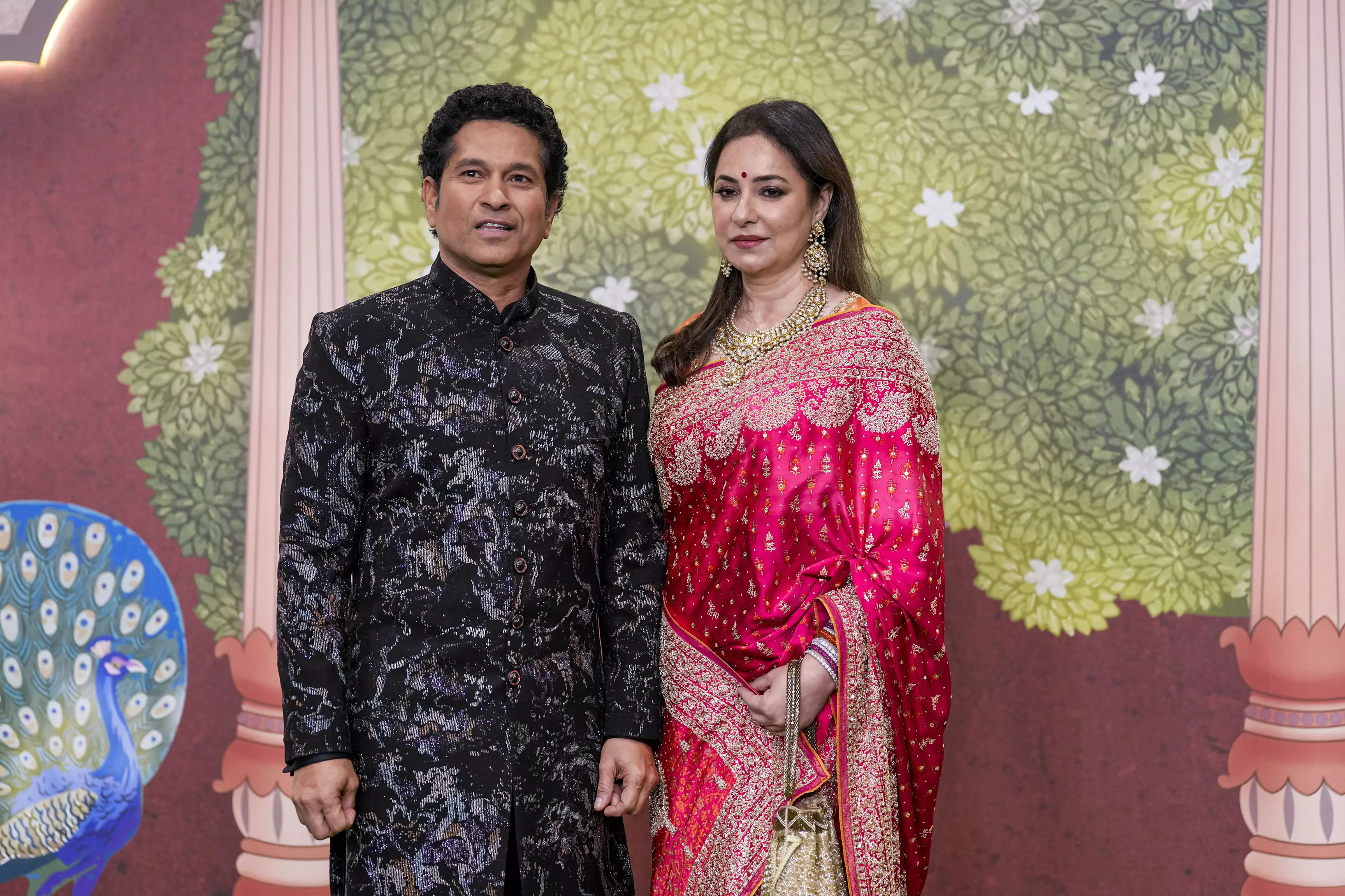 Sachin Tendulkar and wife Anjali Tendulkar