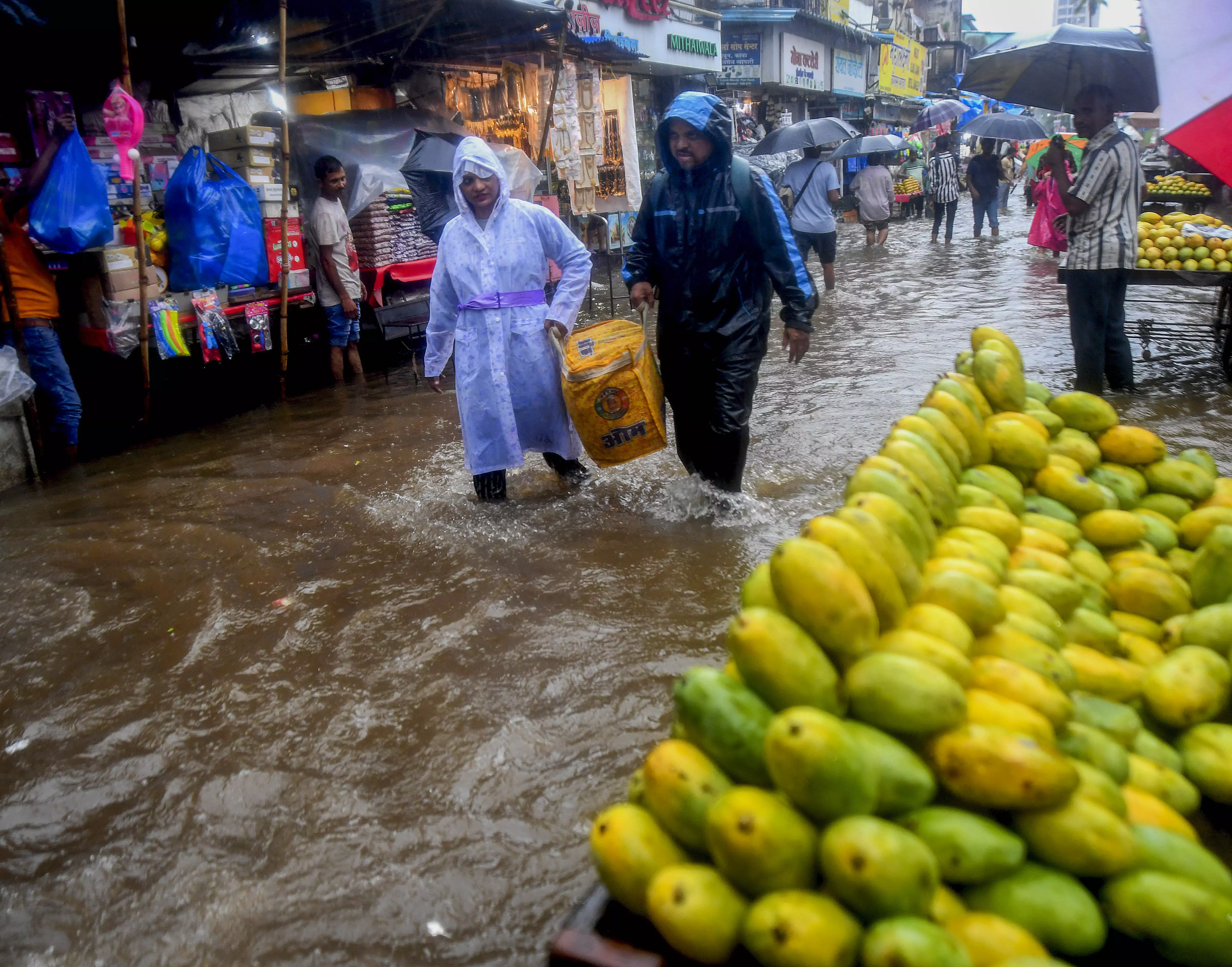 Heavy downpour in Mumbai disrupts train services; NDRF on standby