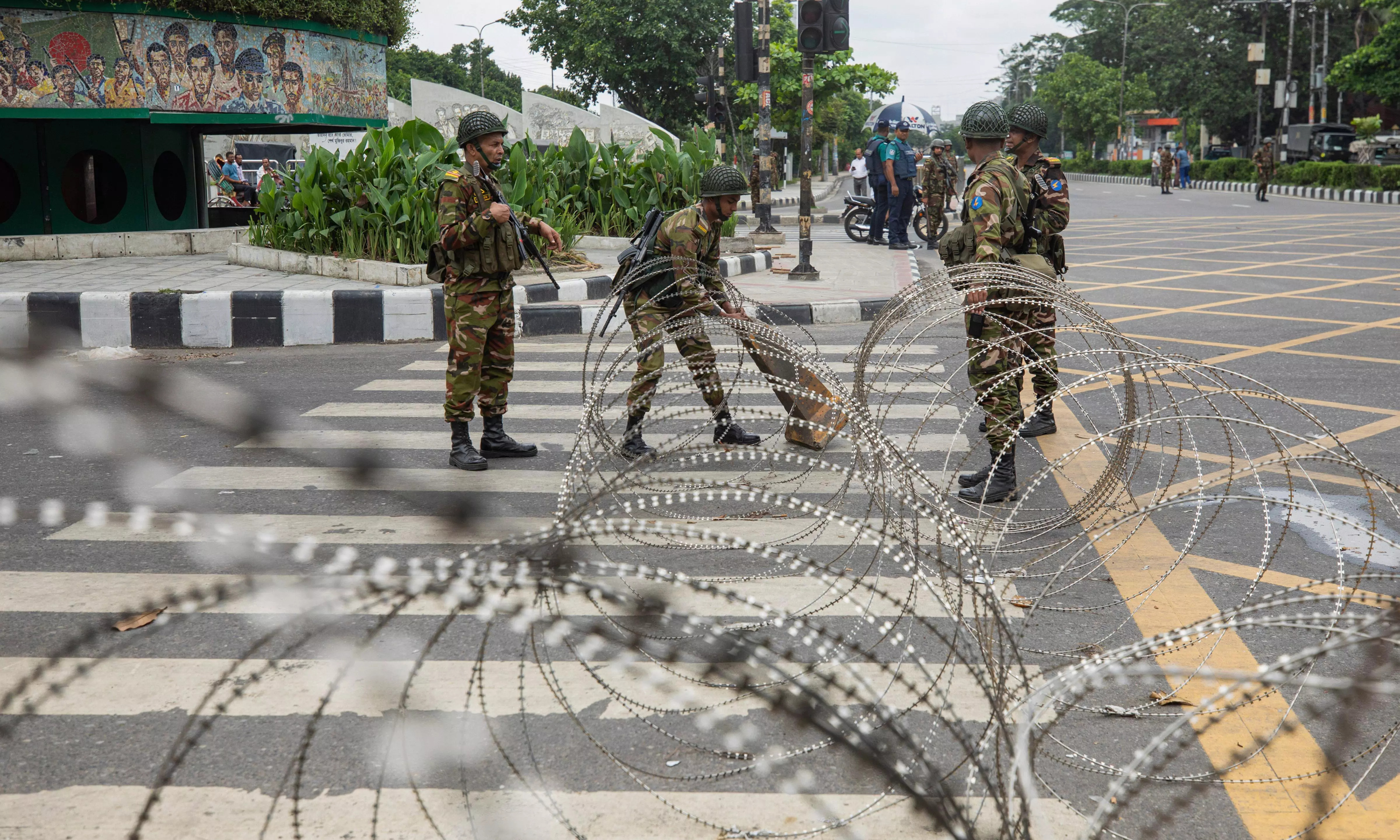 Bangladeshi military forces soldiers