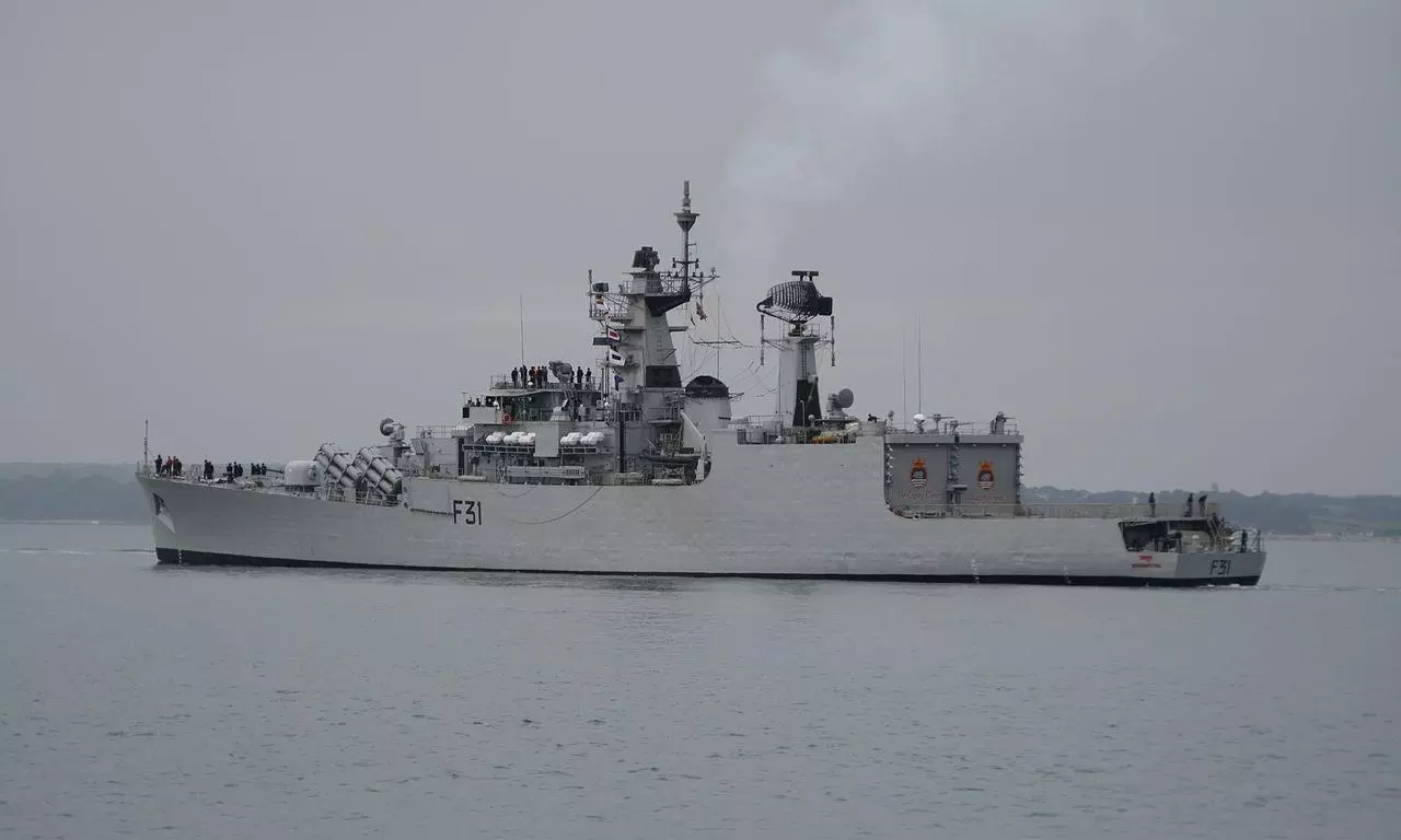 Fire breaks out on INS Brahmaputra at dockyard, ship lists to one side