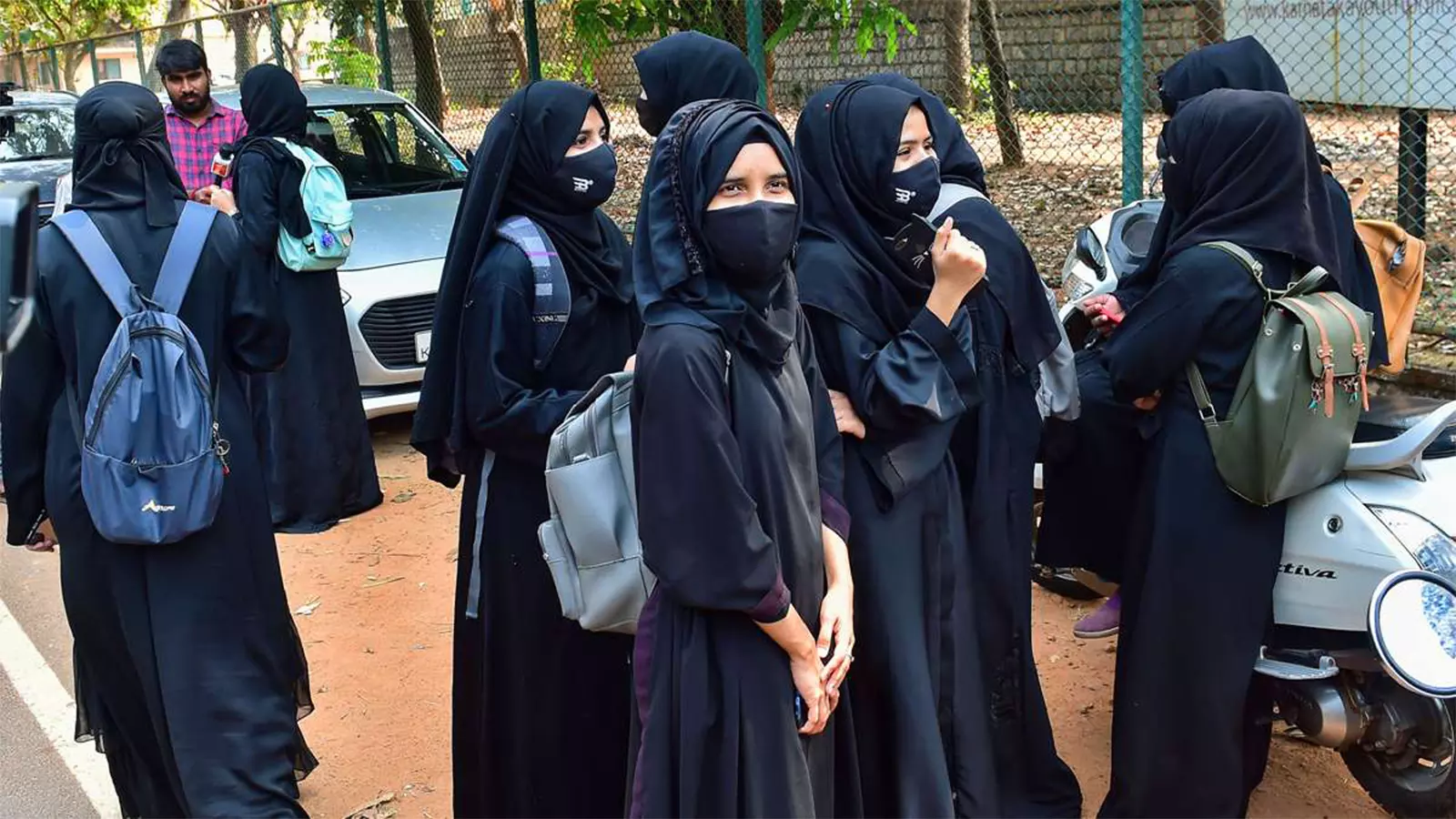 In 2022, hijab-wearing Muslim female students were denied entry into educational institutions. Photo: PTI