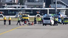Frankfurt Airport: Over 100 flights cancelled as climate activists tape themselves to runway