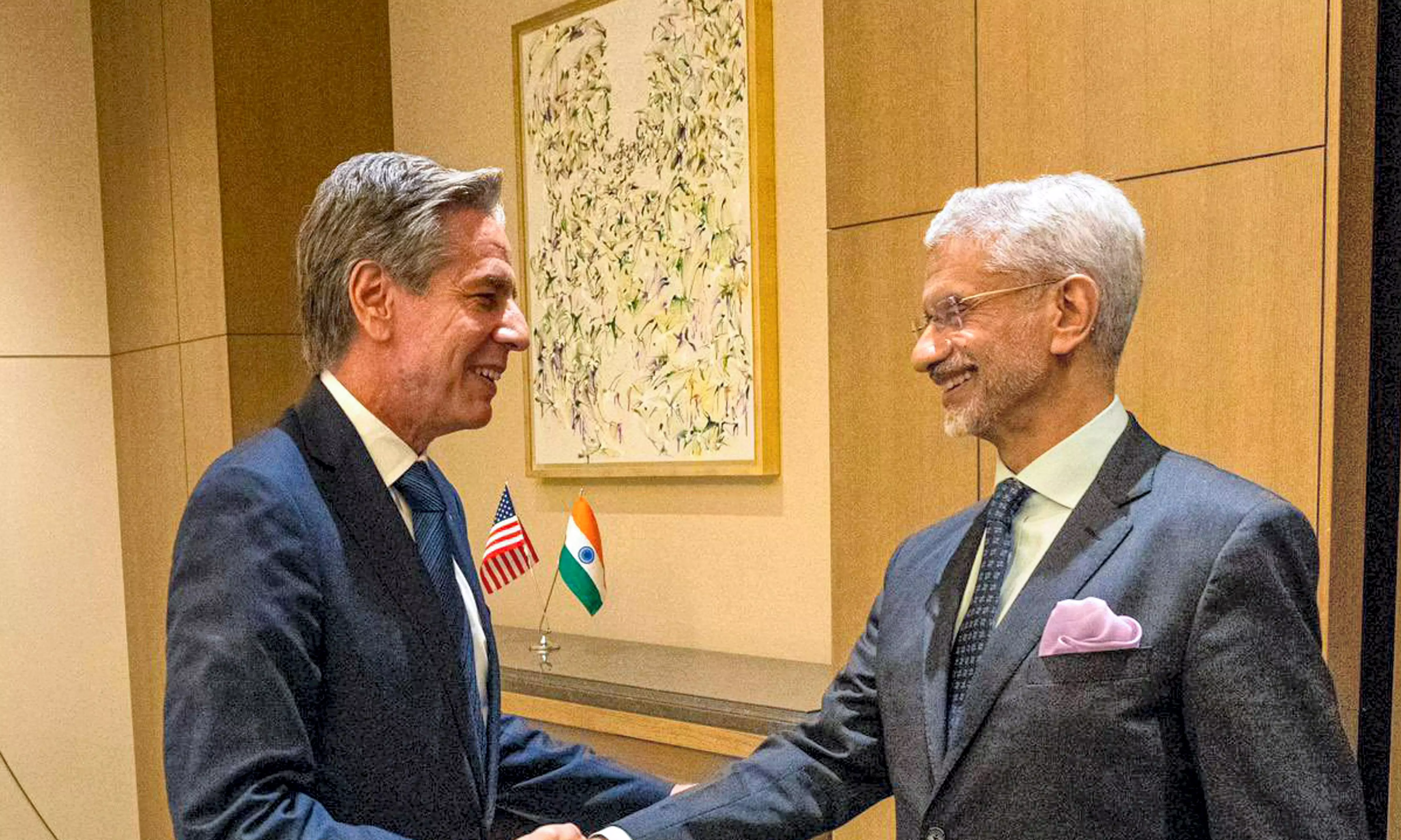 External Affairs Minister S. Jaishankar with U.S. Secretary of State Antony Blinken during a meeting in Edogawa, Tokyo | PTI