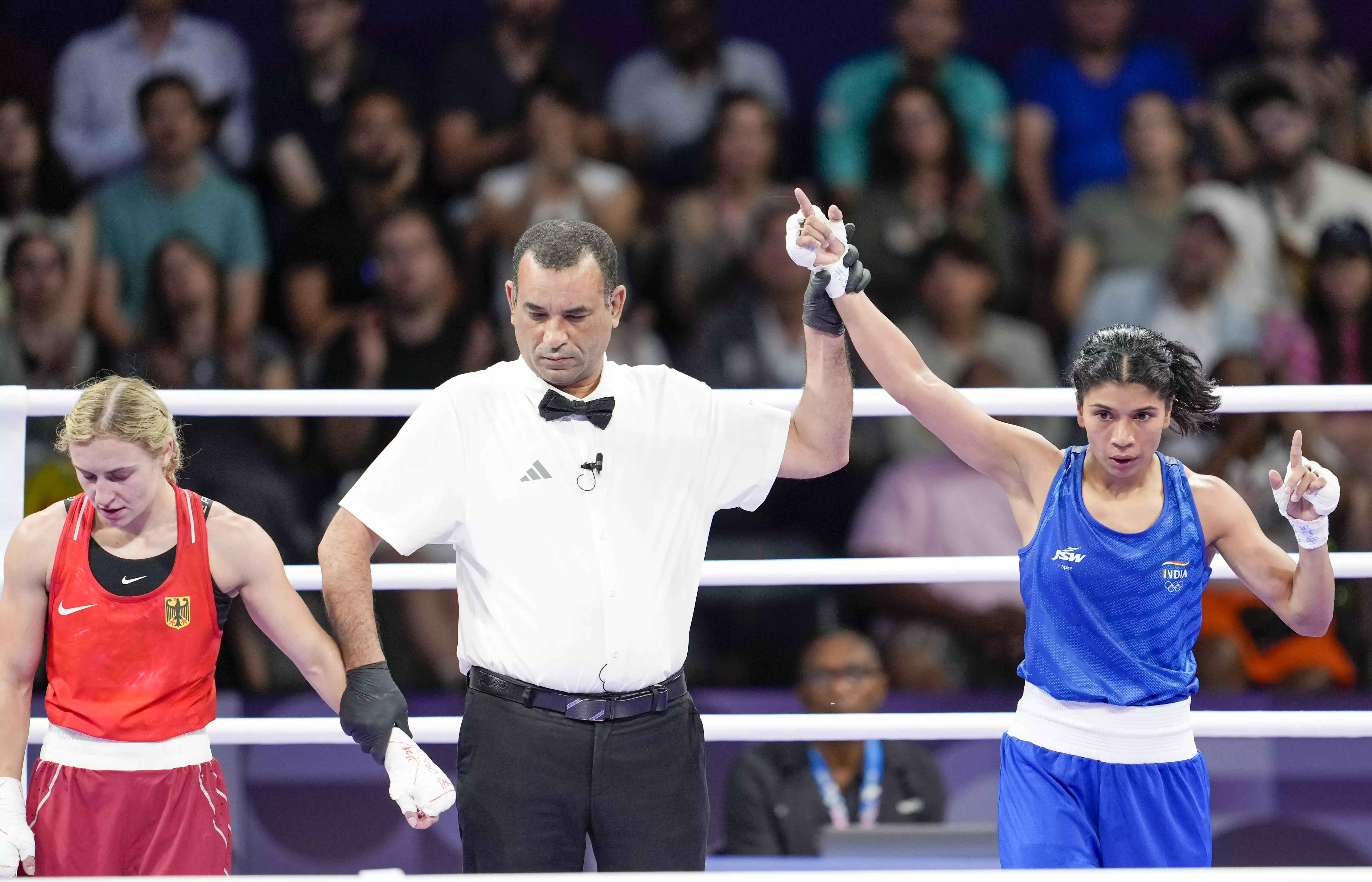 India at Paris Olympics: Boxer Nikhat Zareen enters pre-quarterfinals