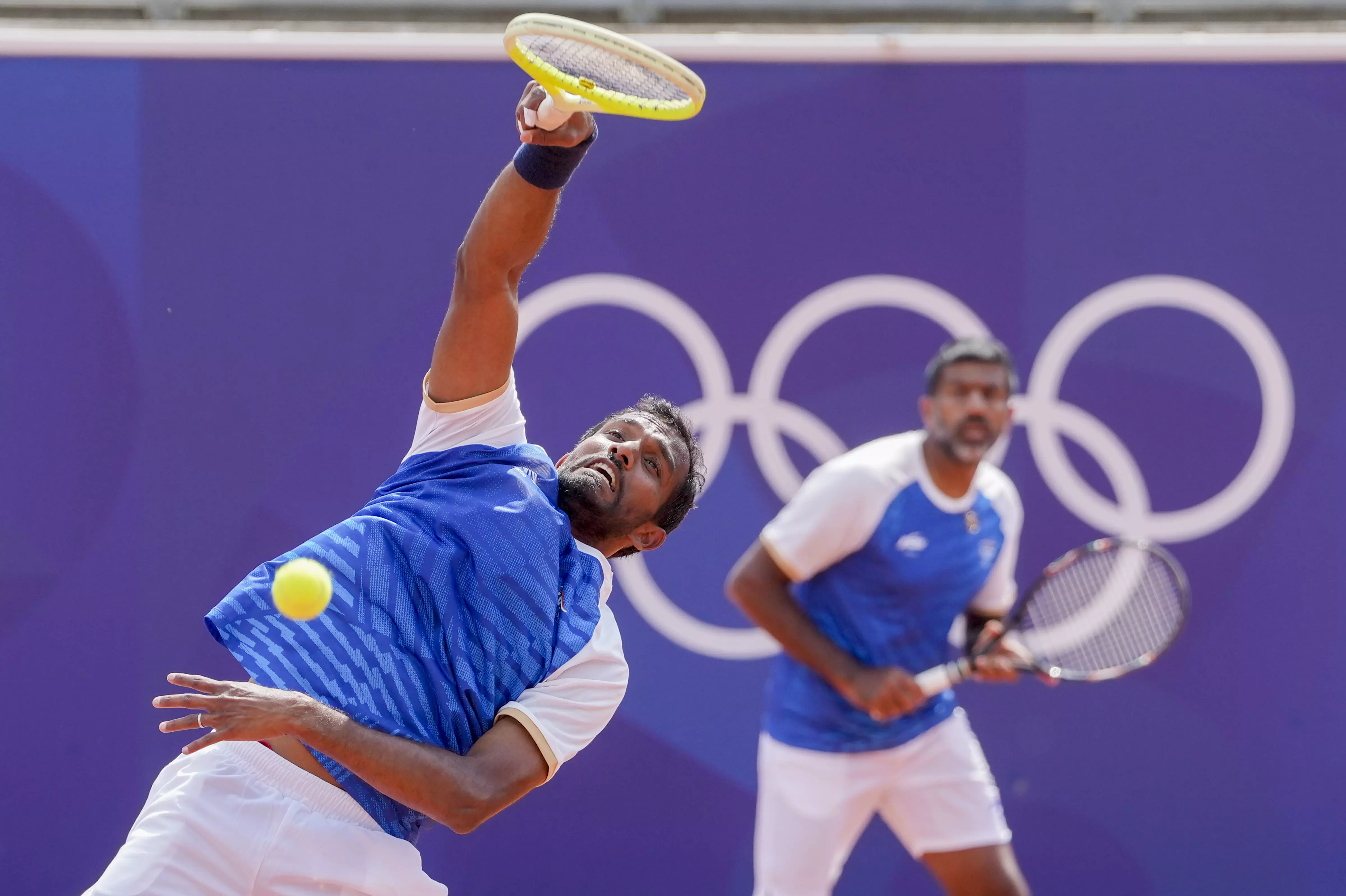 Indian tennis players Rohan Bopanna and N Sriram Balaji, Paris Olympics 2024