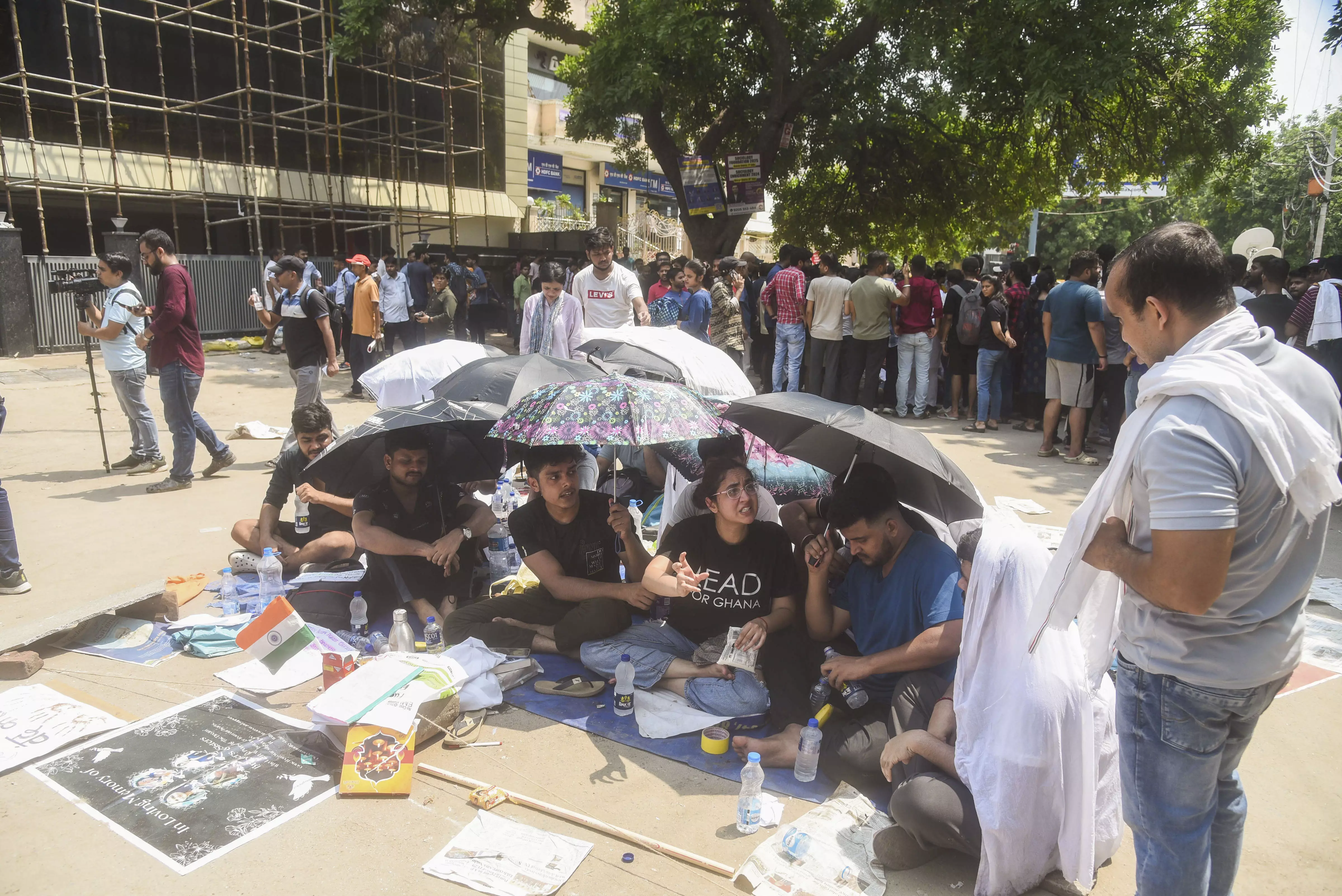 Delhi coaching centre deaths: Students on hunger strike; owner’s father-in-law grilled