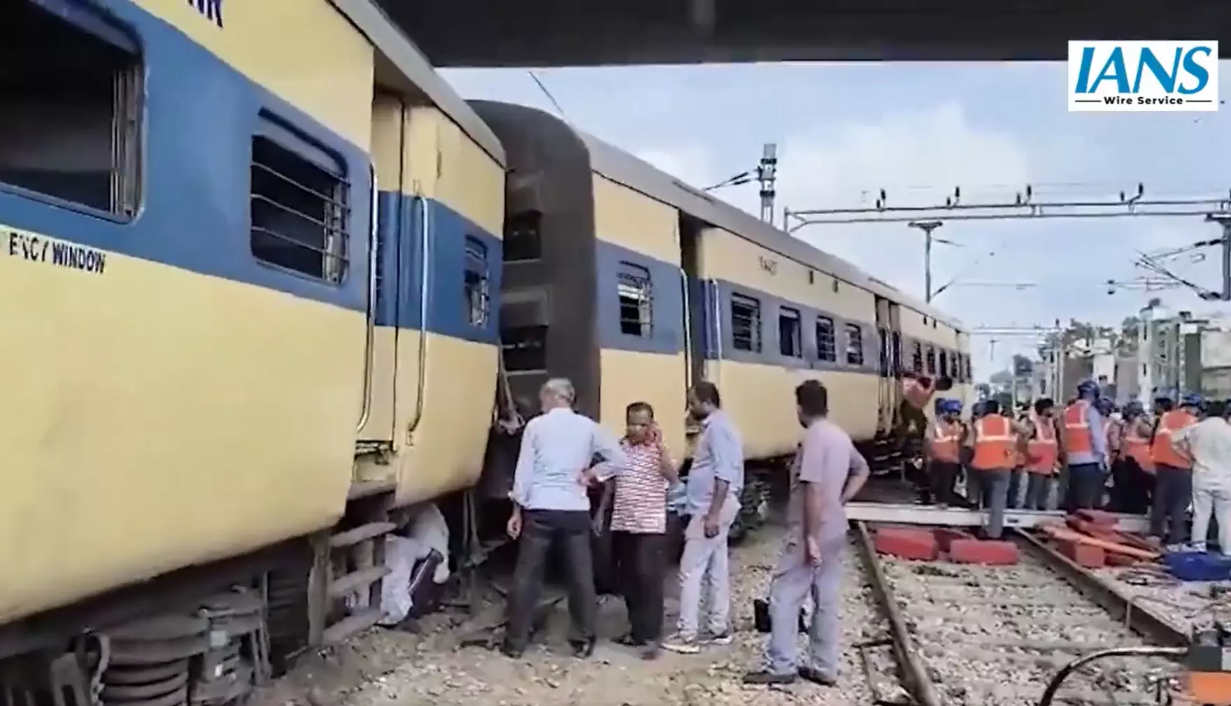 UP: 3 coaches of empty MEMU train derail in Saharanpur