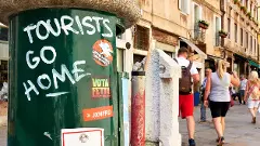 Europe - tourists go home poster