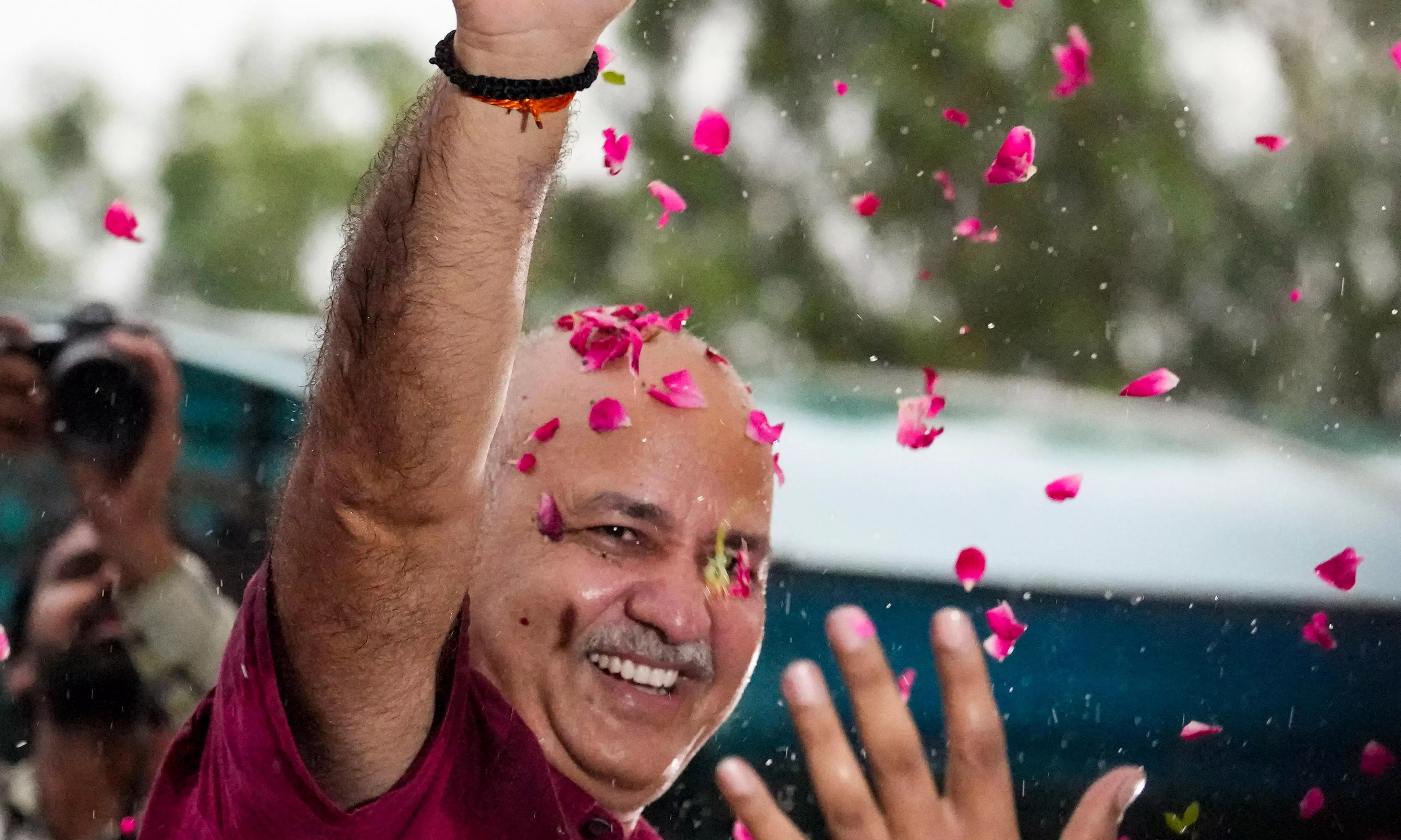 AAP leader Manish Sisodia walks out of Tihar jail after 17 months