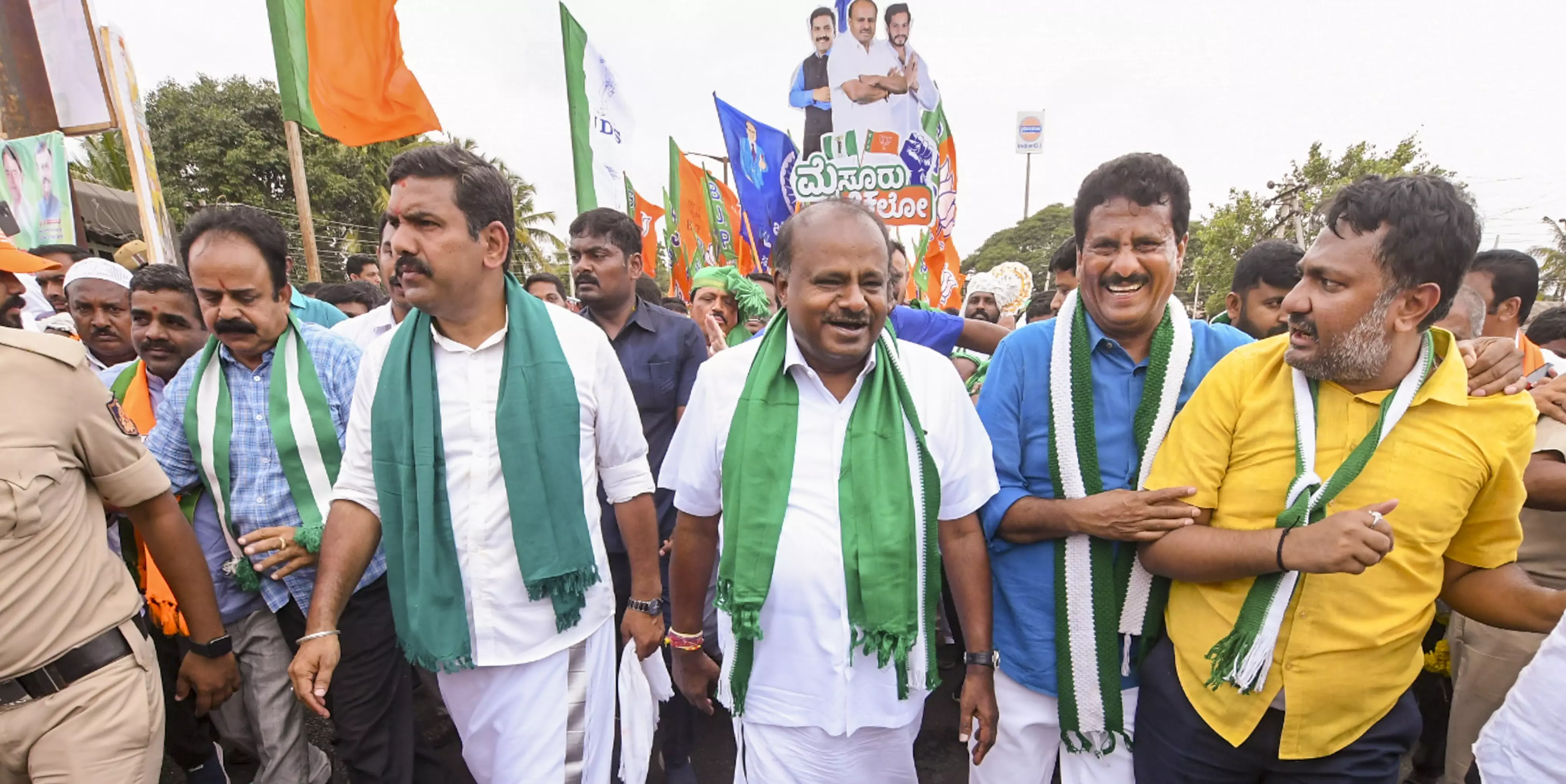 Karnataka: BJP-JD(S) protest march calling for CM’s resignation to end with mega rally