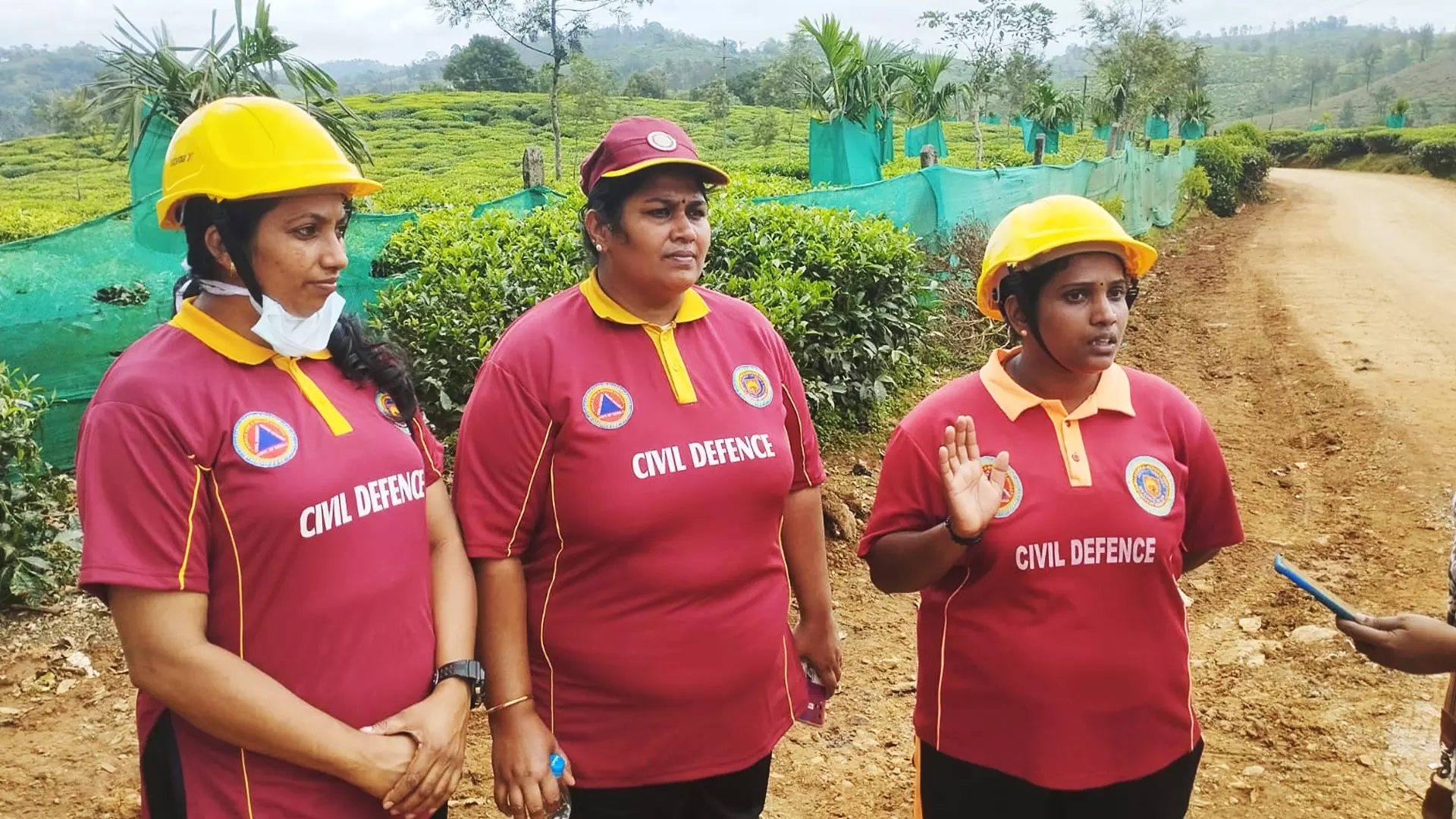 Sreelakshmi MS, an Ayurveda therapist; Bindu EJ, a salesperson at a textile shop; and Sajitha M, a homemaker, were part of a Kerala Civil Defence team searching for bodies uphill to Mudakkai.