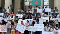 Save Hindus in Bangladesh: Hundreds join vigil in Houston, USA