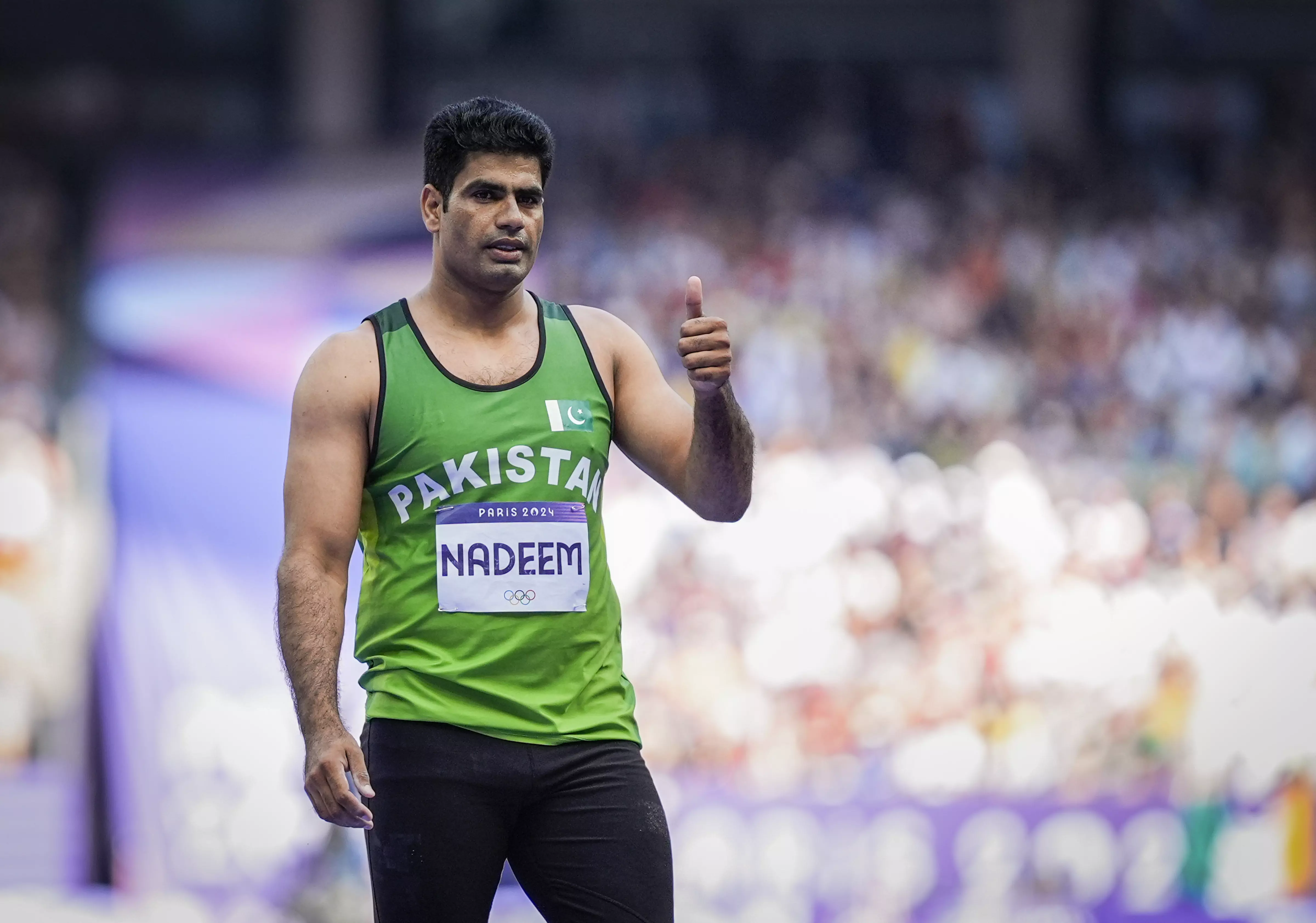 Pakistans javelin thrower Arshad Nadeem