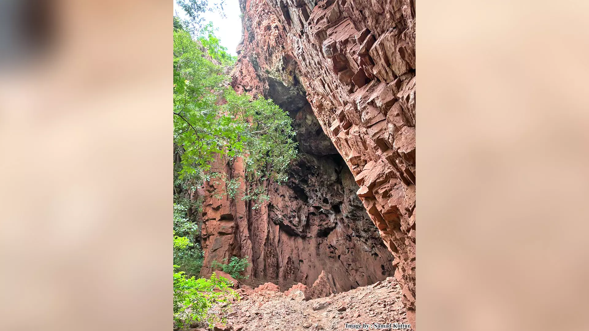 The Navaluti Cave is amid dense forest and this made reaching the site difficult.