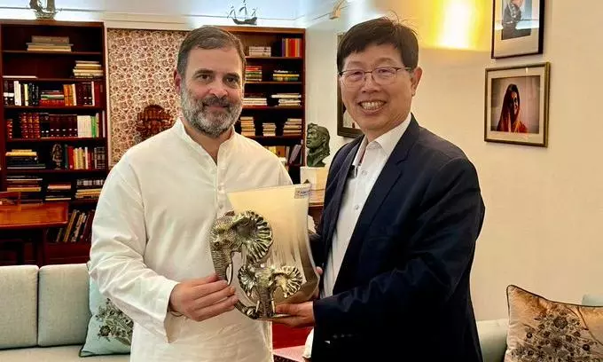 Rahul Gandhi meets Foxconn chairman, discusses technological innovation