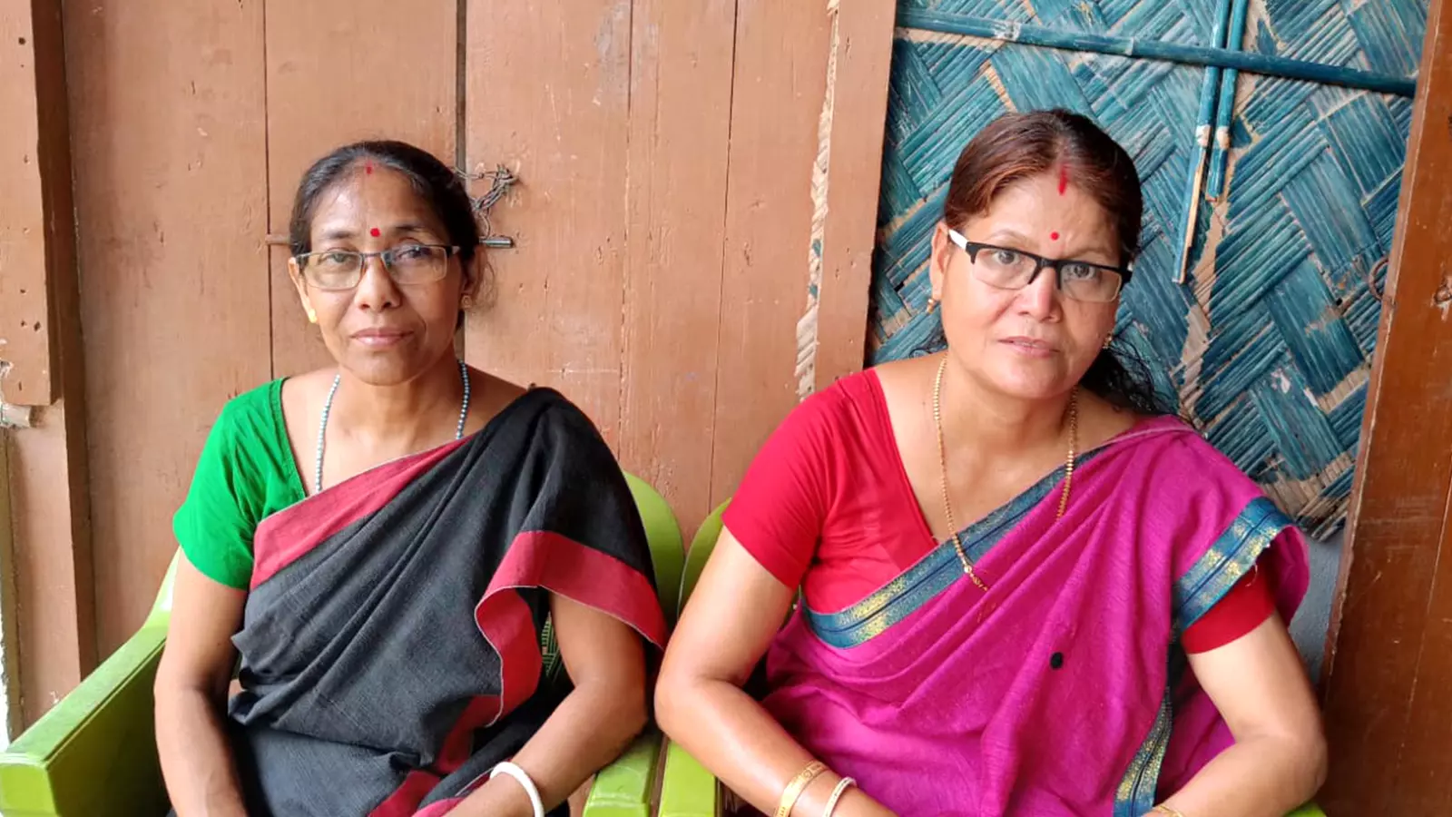 Leena Kakoty (left) and Putoli Kalita (right), two teachers, still remember the horrific consequences of the eviction drive.