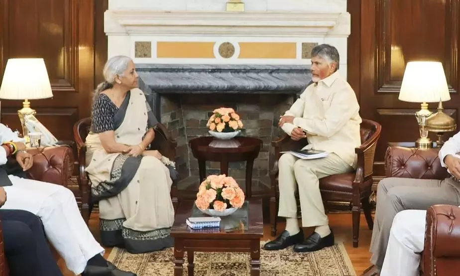 Andhra CM Naidu meets FM Sitharaman, seeks more support for state