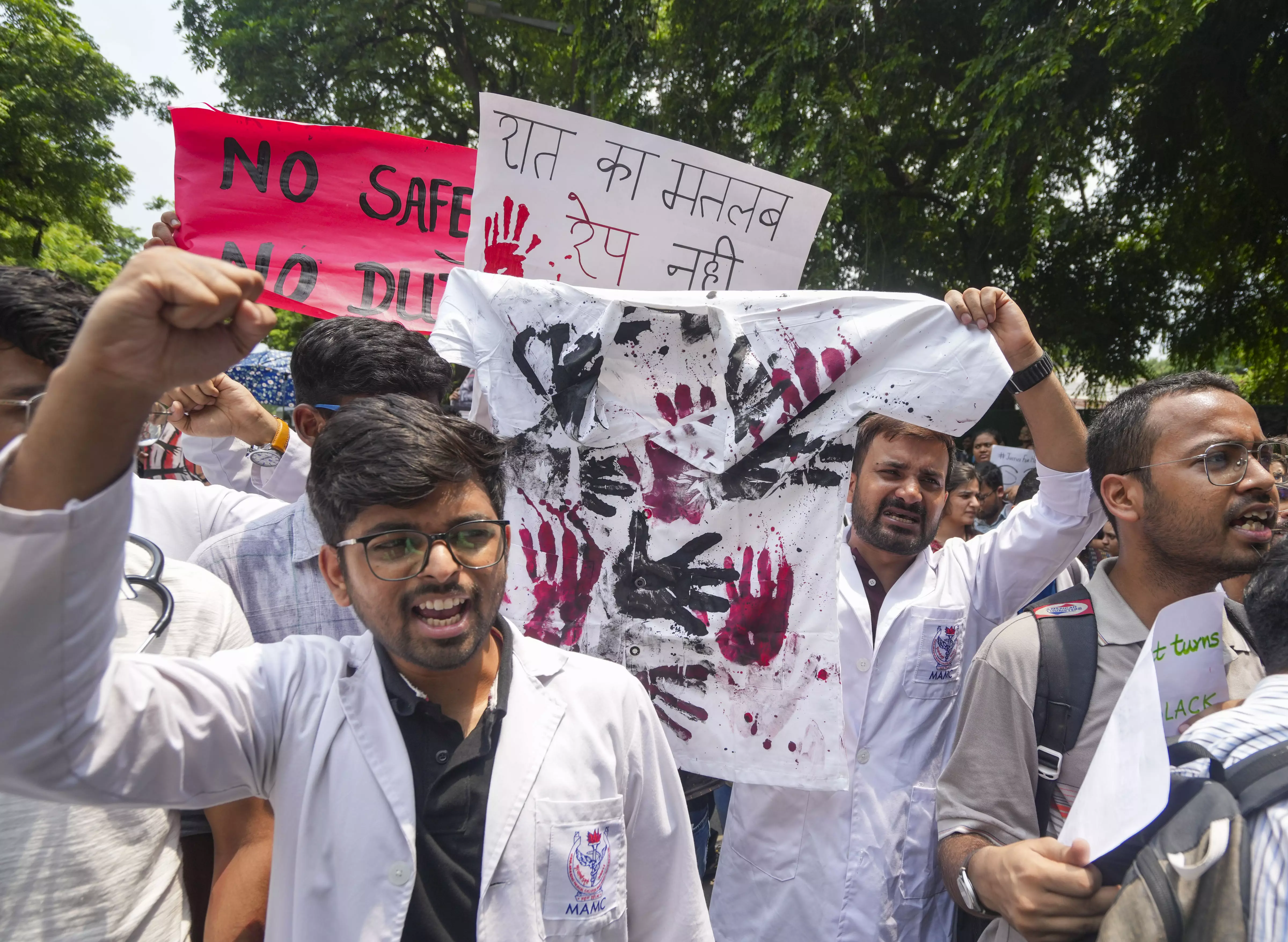 Kolkata doctor rape-murder, Doctors protest in Delhi