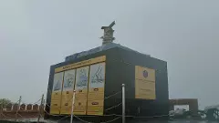 A 35-foot statue of Chhatrapati Shivaji Maharaj collapsed