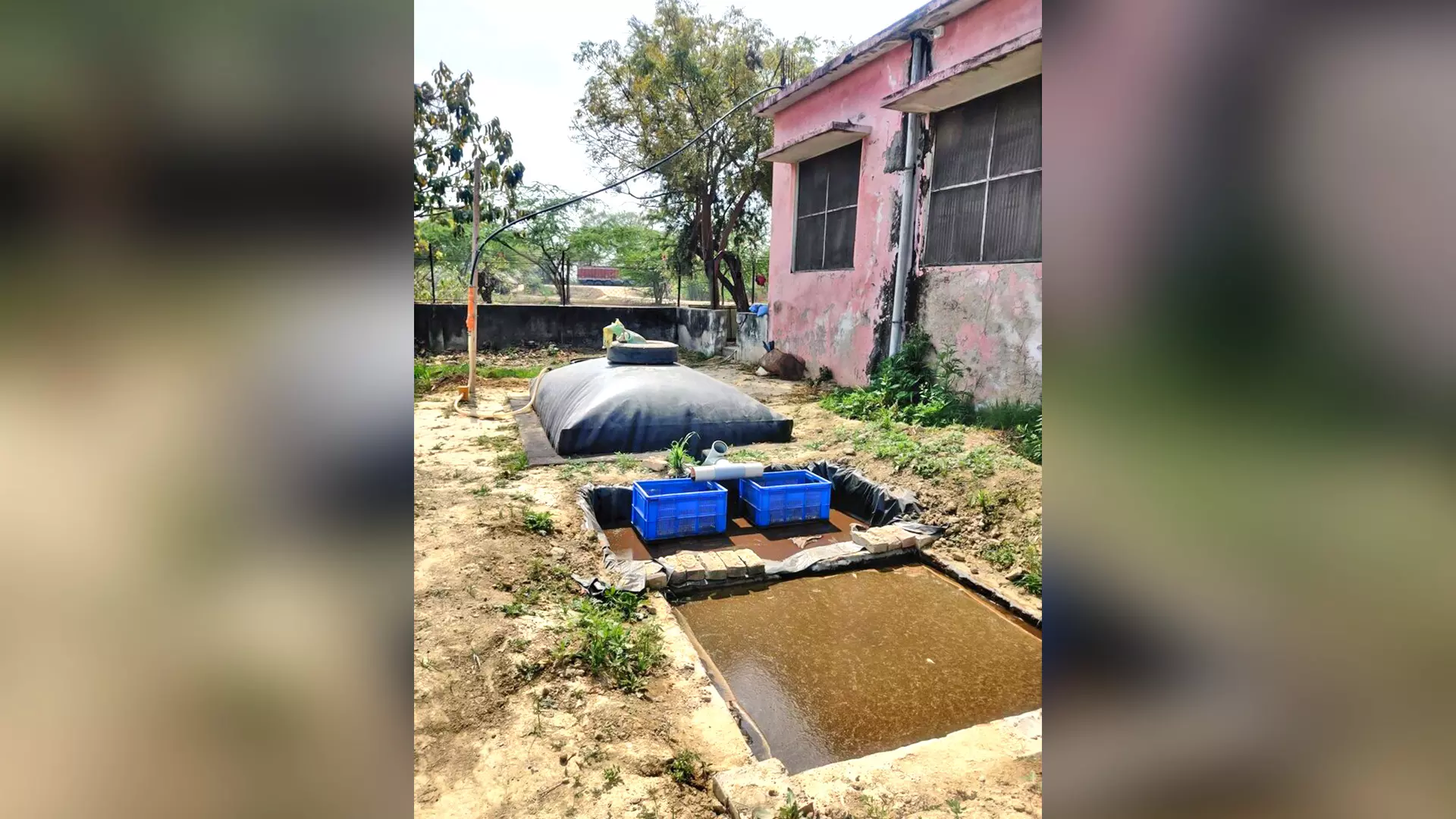 A biogas plant in Mukhuva village.