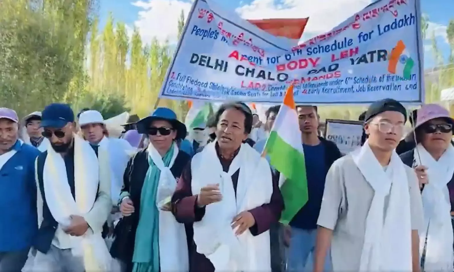 Detained on ‘peaceful march to Bapu’s samadhi’, Wangchuk says ‘Hai Ram!’