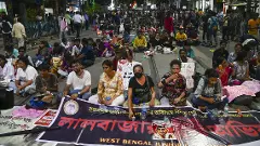 Kolkata: Protesting doctors shout ‘Go back’ slogans at BJP MP Gangopadhyay