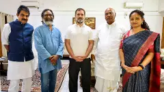 Jharkhand CM meets Cong leaders; Rahul predicts massive majority for INDIA bloc in polls