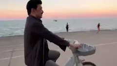 Watch: Stalin takes time out for evening bicycle ride amid busy US trip