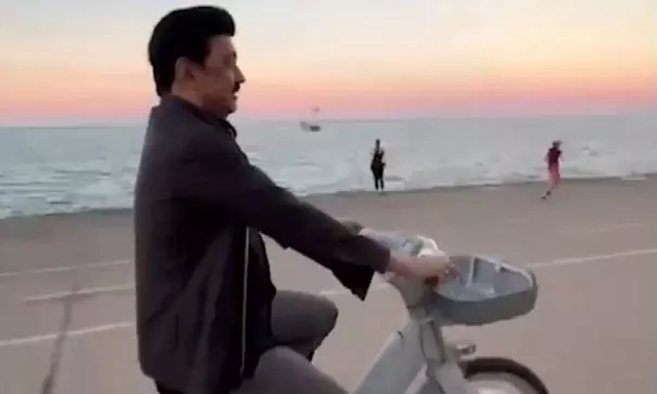 Watch: Stalin takes time out for evening bicycle ride amid busy US trip