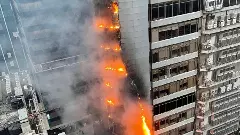 Mumbai | Over two hours on, firefighting still underway at Times Tower