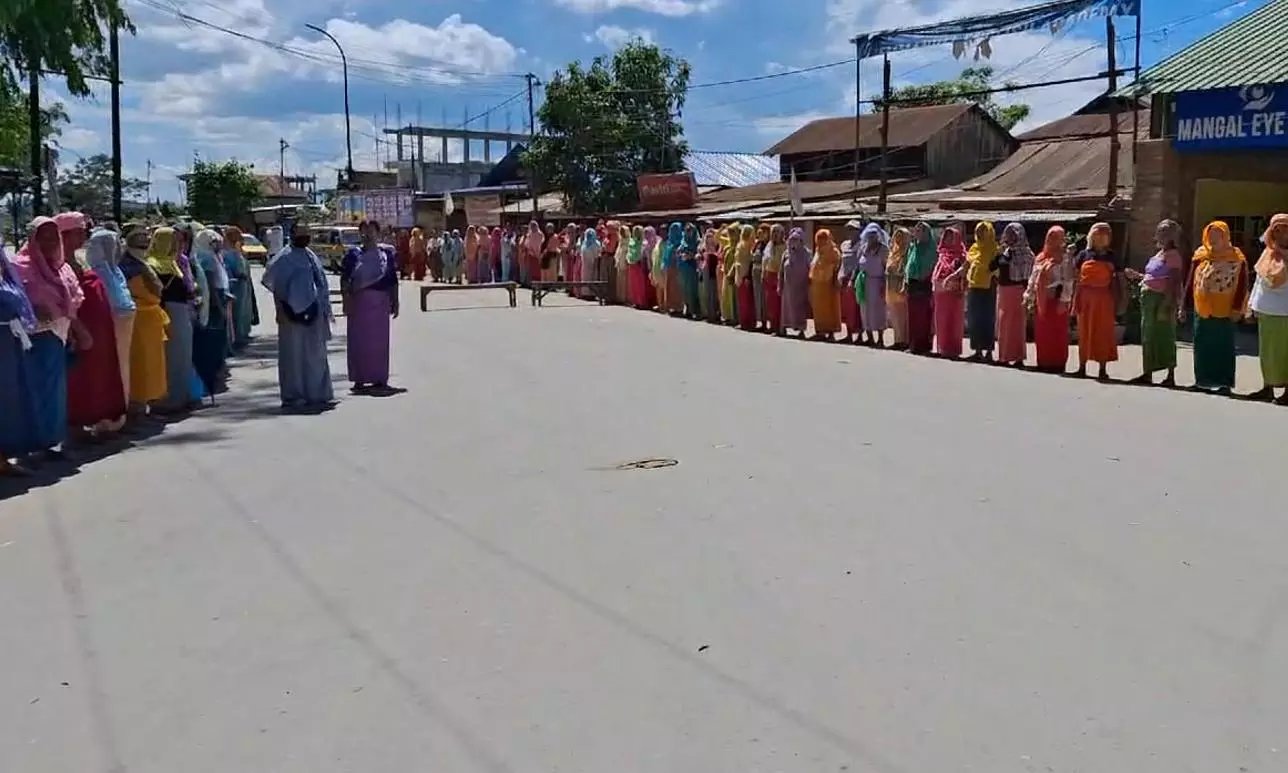 Manipur | Massive rally in Imphal valley to protest drone attacks