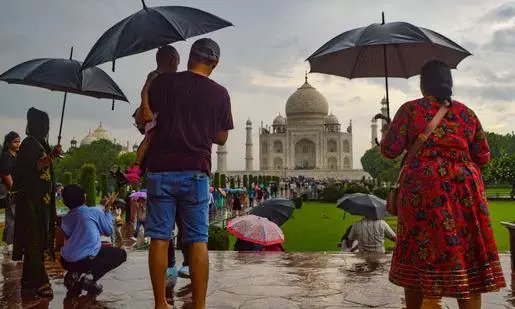 Agra floods: Taj Mahal dome leaks due to heavy rain; ASI says no damage