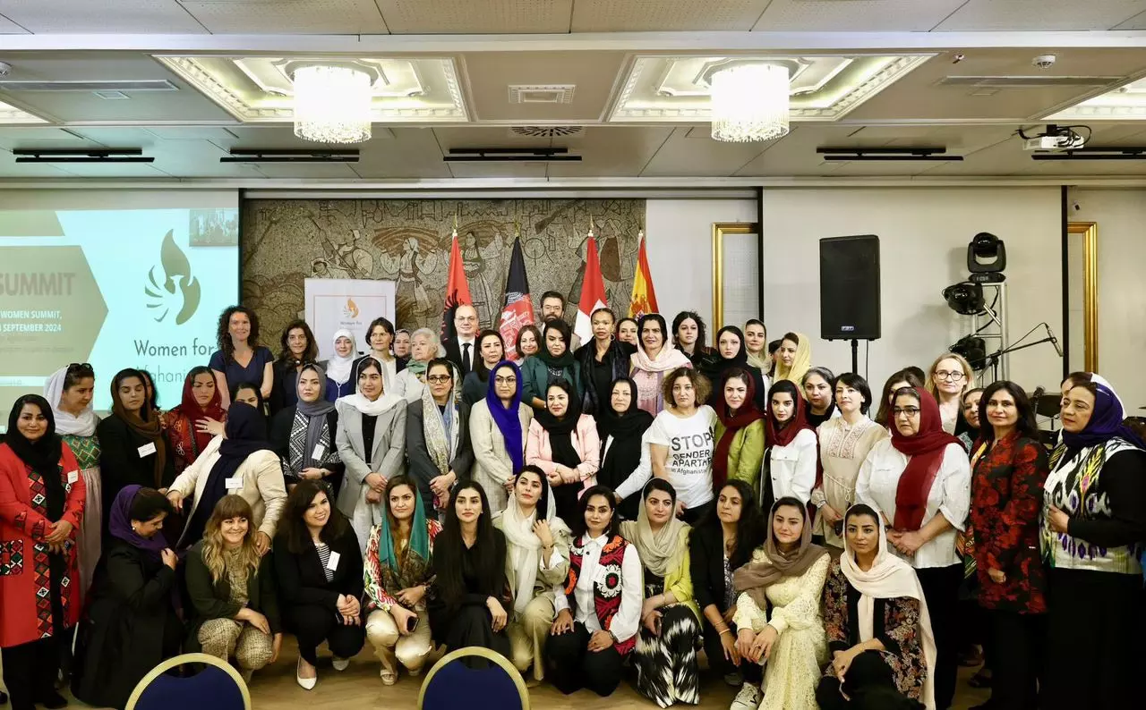 Around 120 Afghan women, under the banner of ‘Women for Afghanistan’, came together to hold the All Afghan Women Summit, from September 11 to September 13, in the Albanian city of Tirana to push back against the Taliban’s New Vice and Virtue Law.