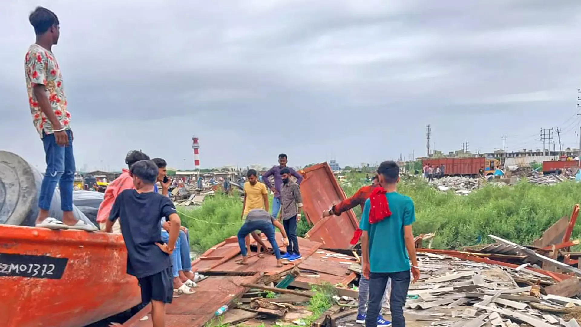 Authorities involved in the demolitions have been destroying boats belonging to Muslim fishermen.