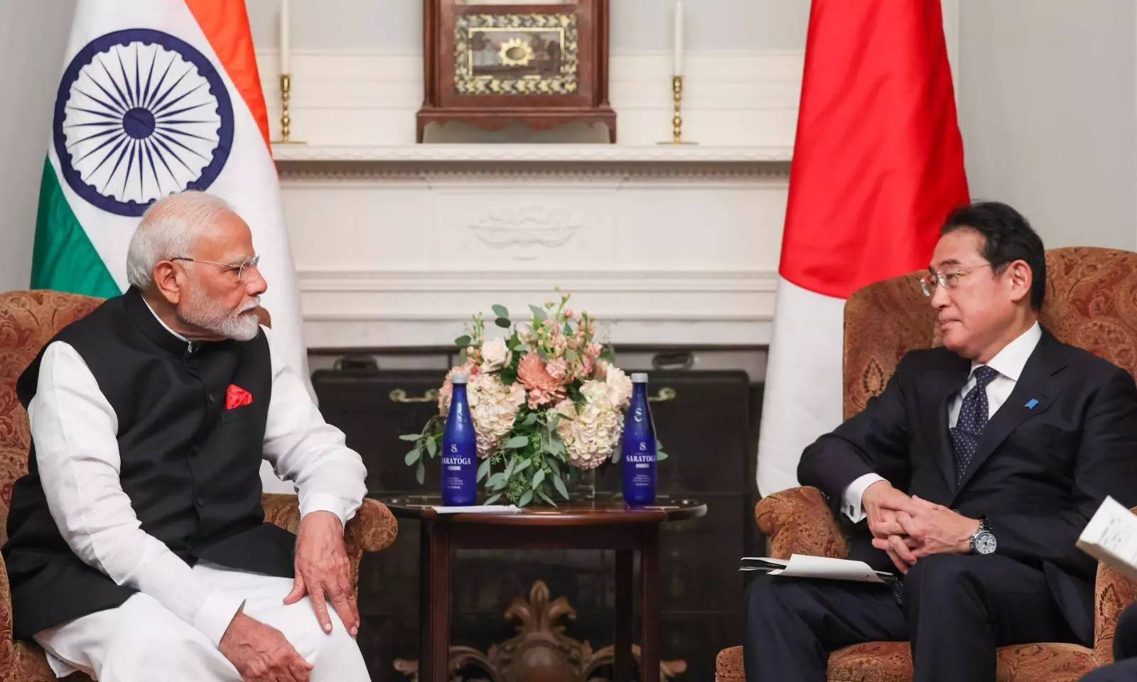 PM Modi meets Japanese PM Kishida; explores deepening bilateral ties