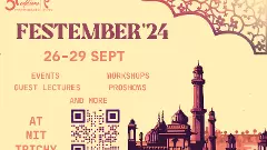 NIT Trichys Festember returns with a Deccan Odyssey theme this year