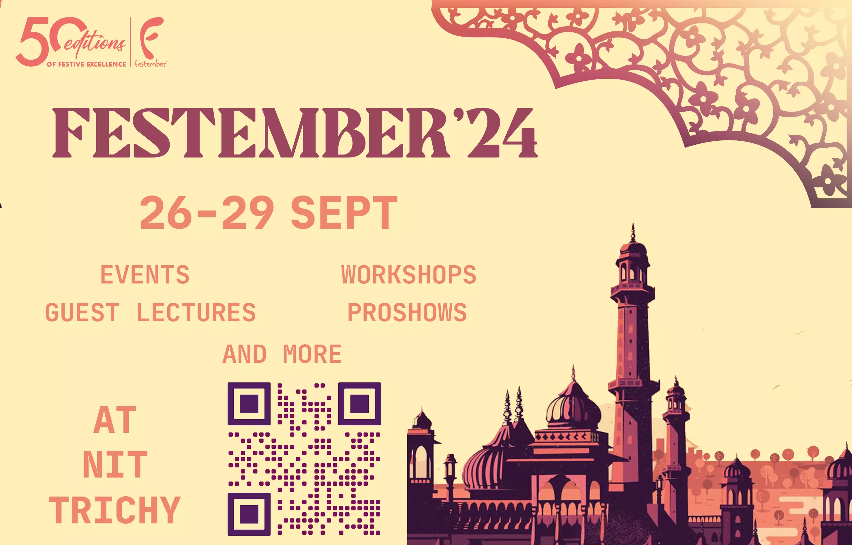 NIT Trichys Festember returns with a Deccan Odyssey theme this year