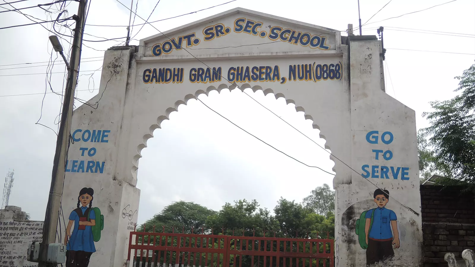 Gandhi Dham Ghasera in wants peace to return to Nuh. Photo: Gyan Verma