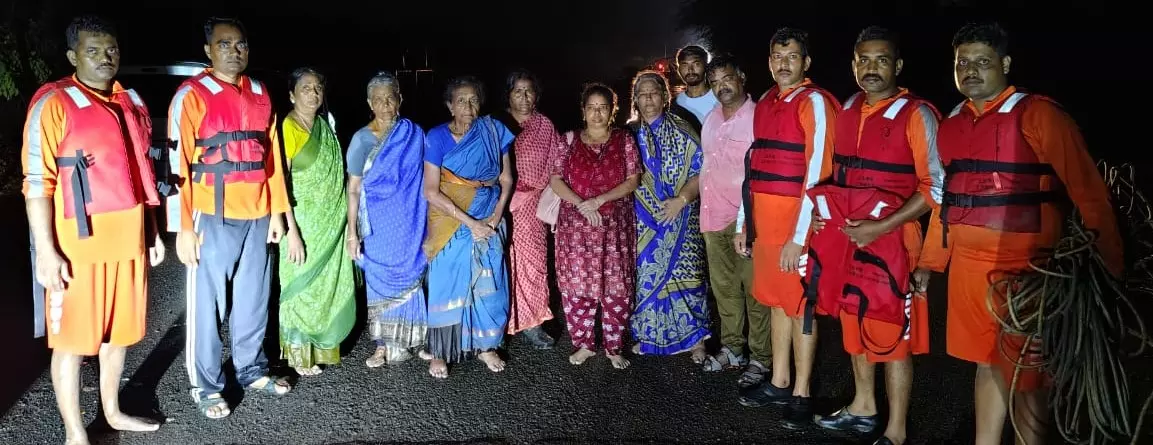 Gujarat: 29 pilgrims rescued from bus stranded on flooded causeway after 8-hour operation