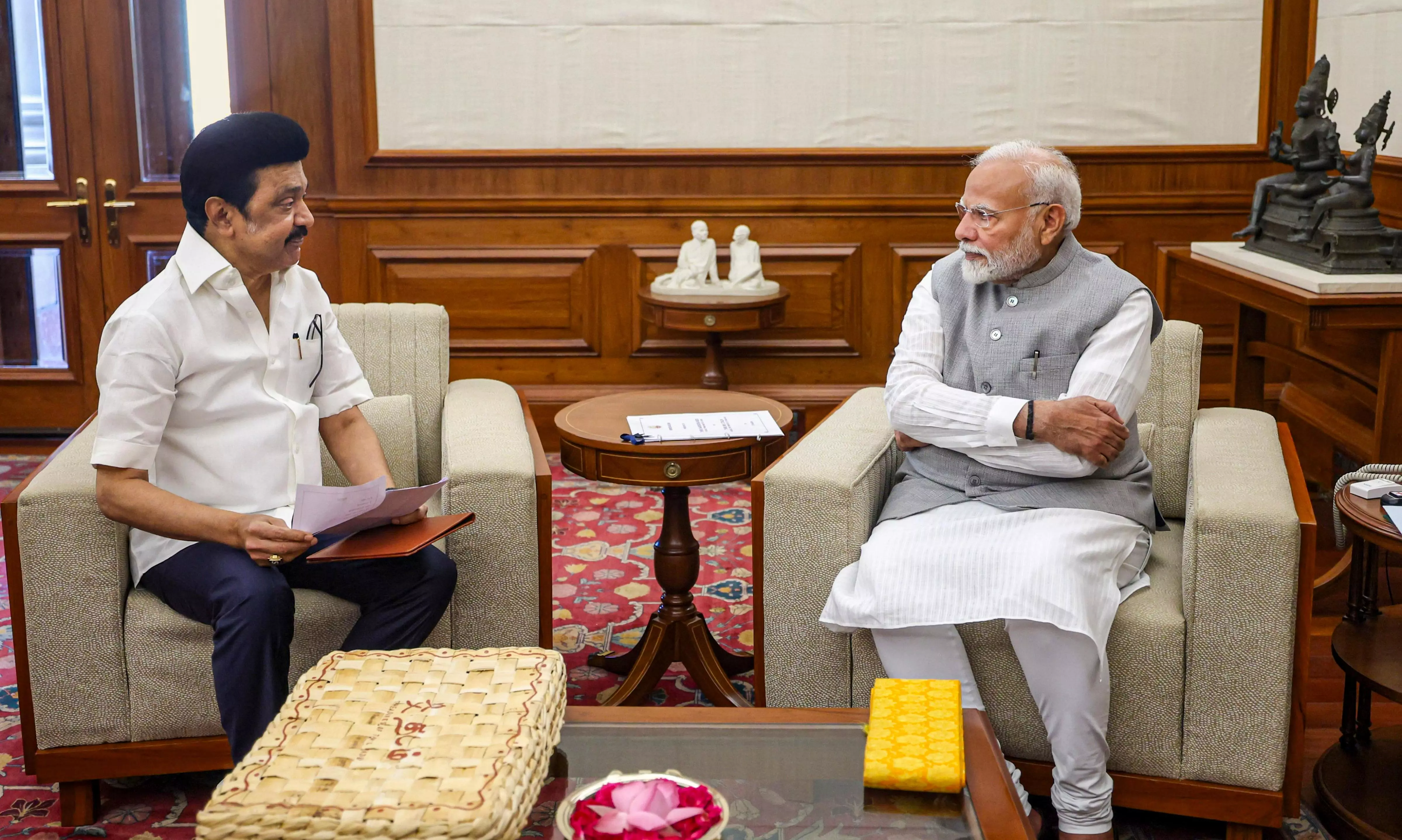 Stalin meets PM Modi; seeks funds for Chennai Metro, wants fishermen protected