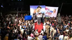 PV Anvar at a recent rally in his constituency, Nilambur. Photo: Facebook