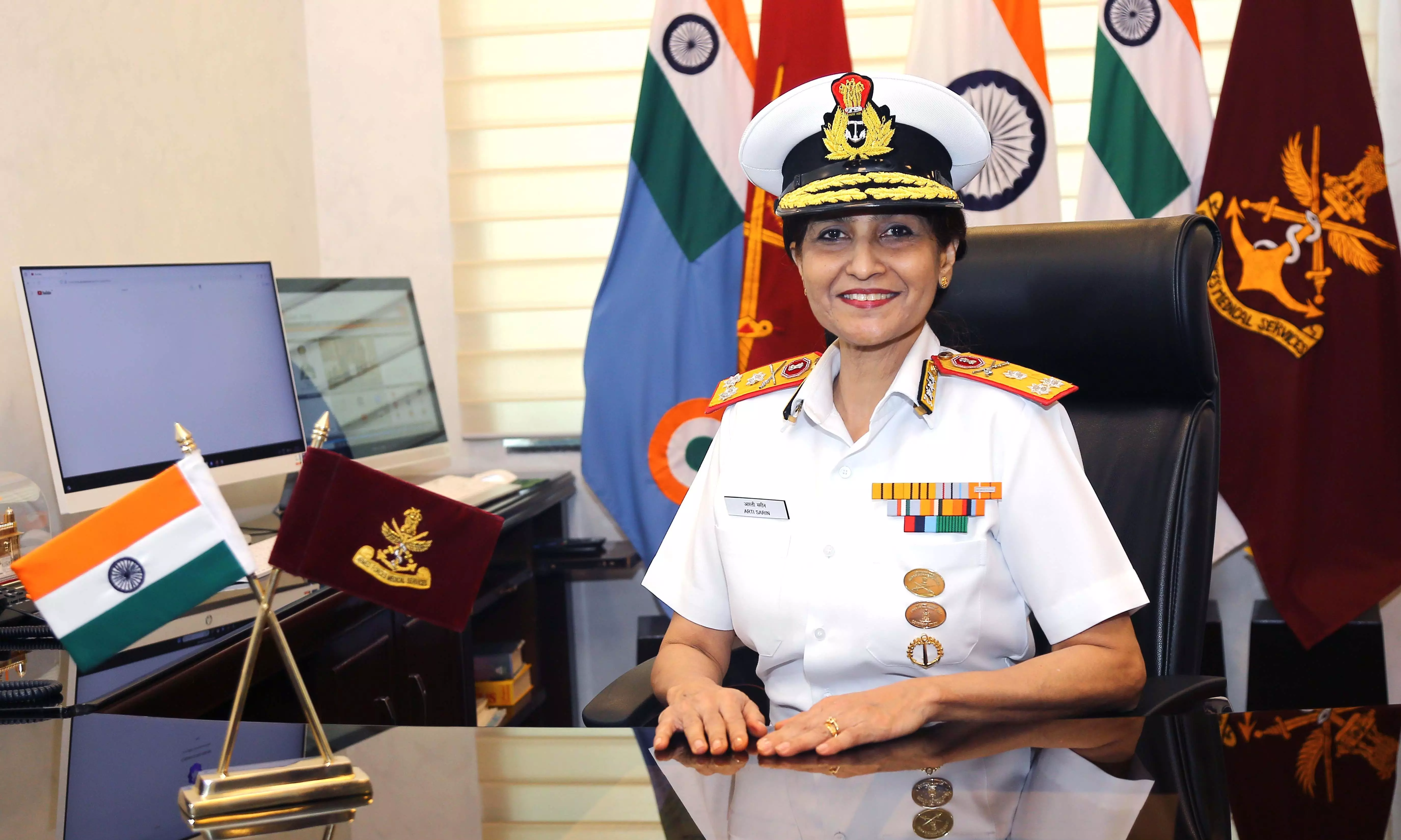 Surgeon Vice Admiral Sarin is first woman DG of Armed Forces Medical Services