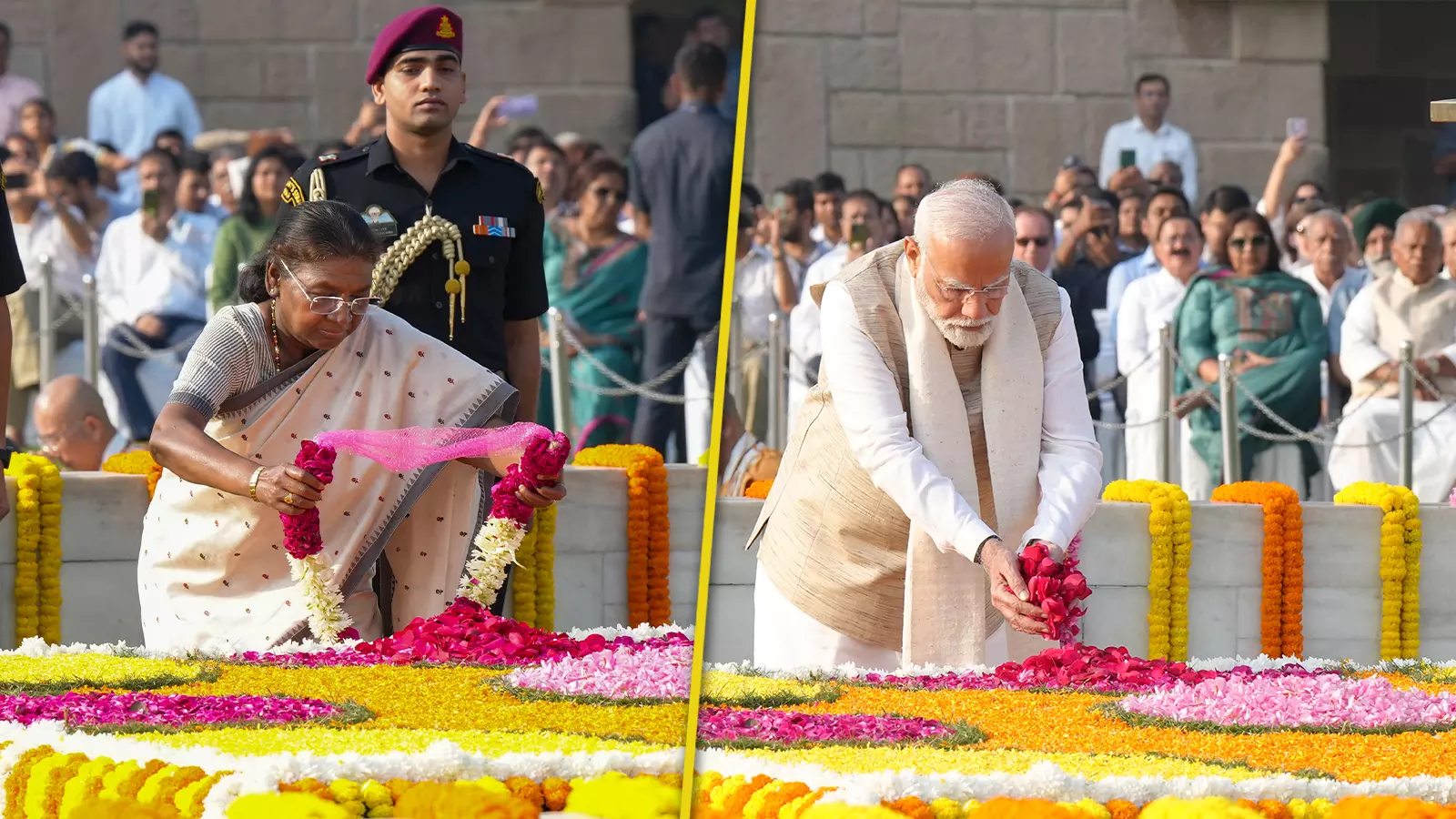 President, PM, political leaders pay tributes to Mahatma Gandhi, Shastri