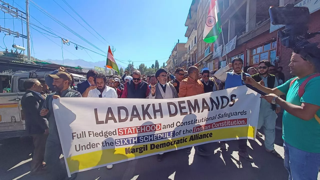 Wangchuks detention: Protests erupt against Centre in Leh, Kargil