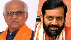 Gujarat Chief Minister Bhupendrabhai Patel and his Haryana counterpart Nayab Singh Saini in file photos.