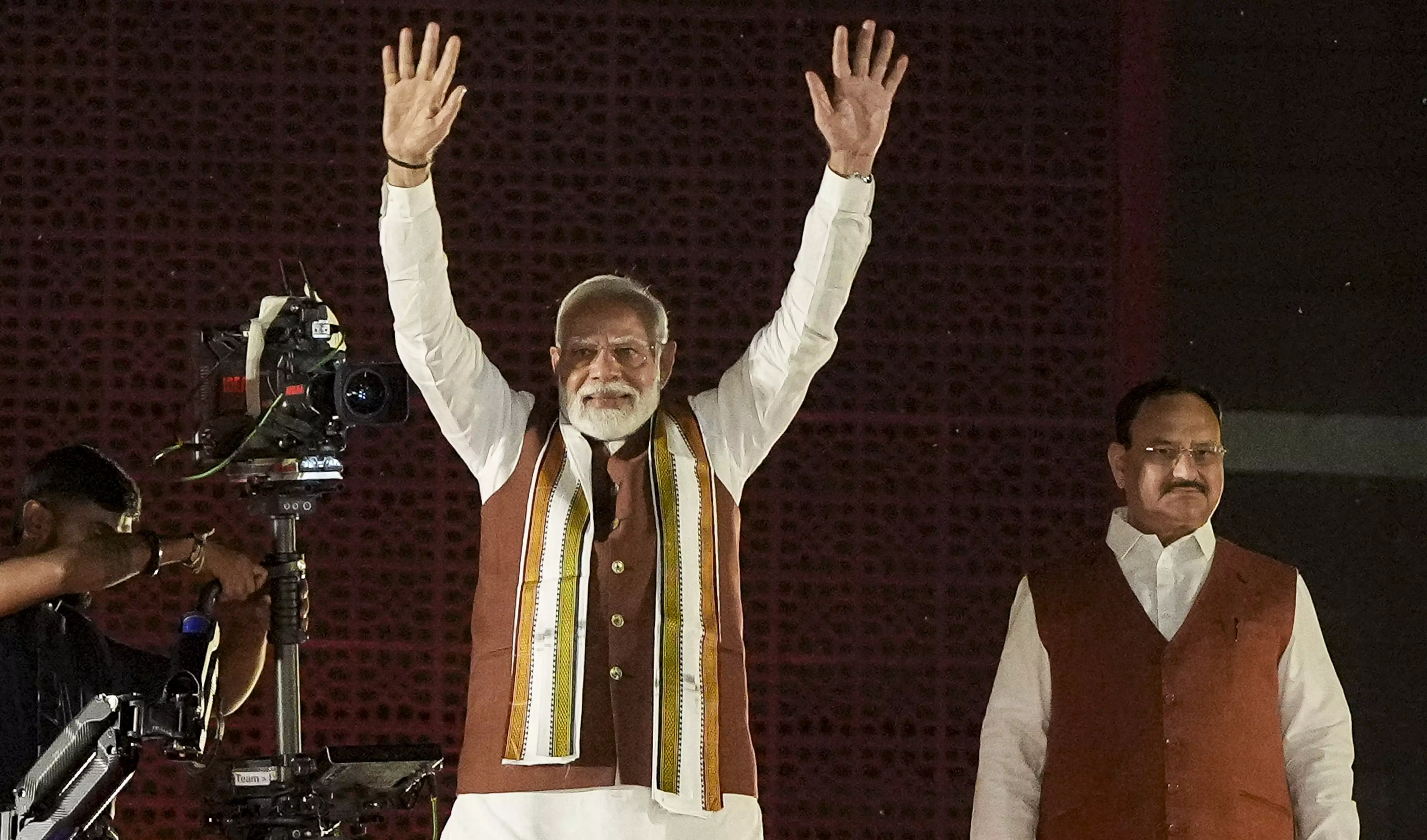 Prime Minister Narendra Modi and Union Minister and BJP National President JP Nadda