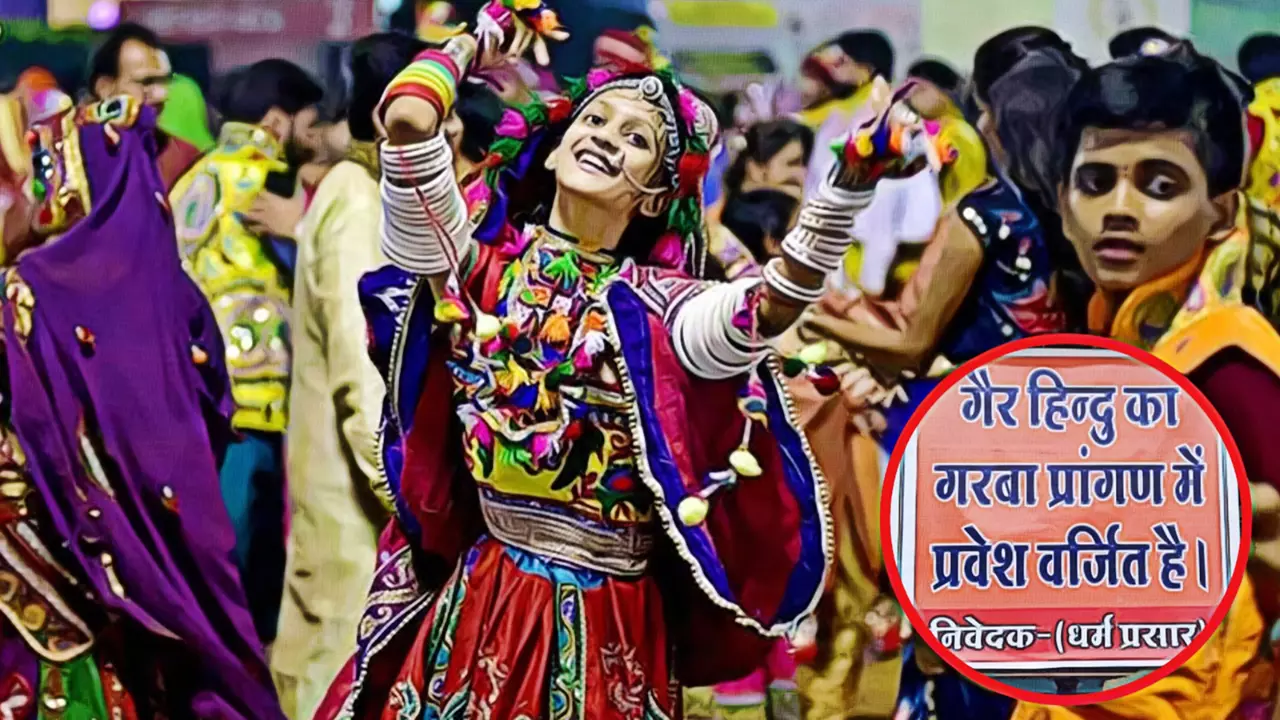 Dhols, cymbols play on, but Gujarat’s garba turns exclusionary