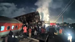 The Express Train rammed into a stationary train, at Kavarapettai near Chennai late Friday night